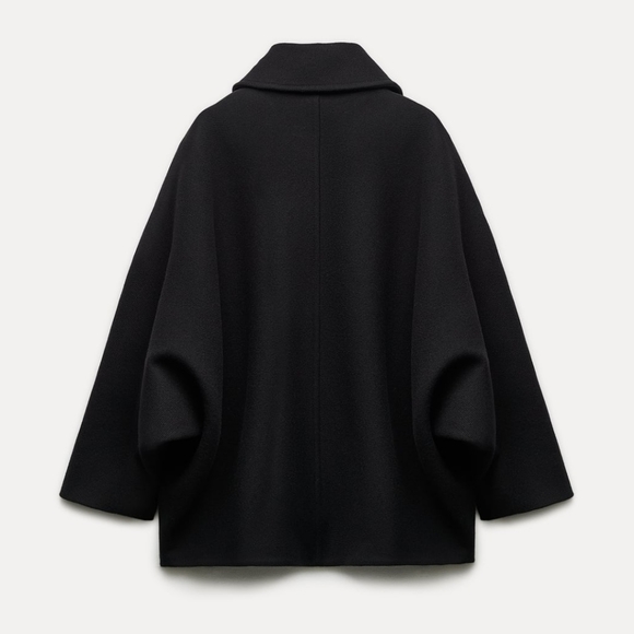 ZARA MANTECO WOOL COAT Black - Picture 15 of 17